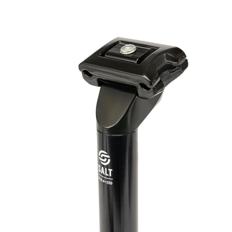 Black Salt AM Seat Post for Pivotal and Railed systems, 6061-T6 alloy, 25.4mm diameter.