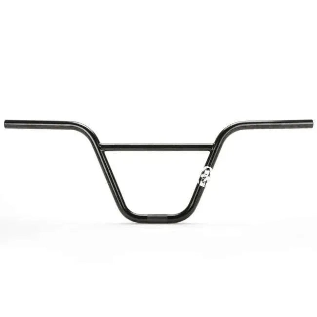 Merritt Snake Bars BMX handlebars made of multi-butted 4130 chromoly with 9.5-inch rise, 29.25-inch width, 1° upsweep, and 11° backsweep