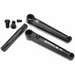 Kink Brace cranks 3-piece black chromoly BMX crankset with 22mm hollow spindle and installation bolts