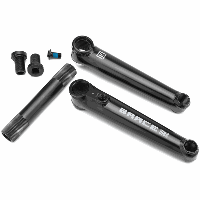 KINK BRACE CRANKS BMX bike cranks with 22mm hollow spindle and 4130 chromoly steel construction