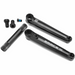Kink Brace cranks set in black chromoly steel with 22mm hollow spindle and 3-piece design