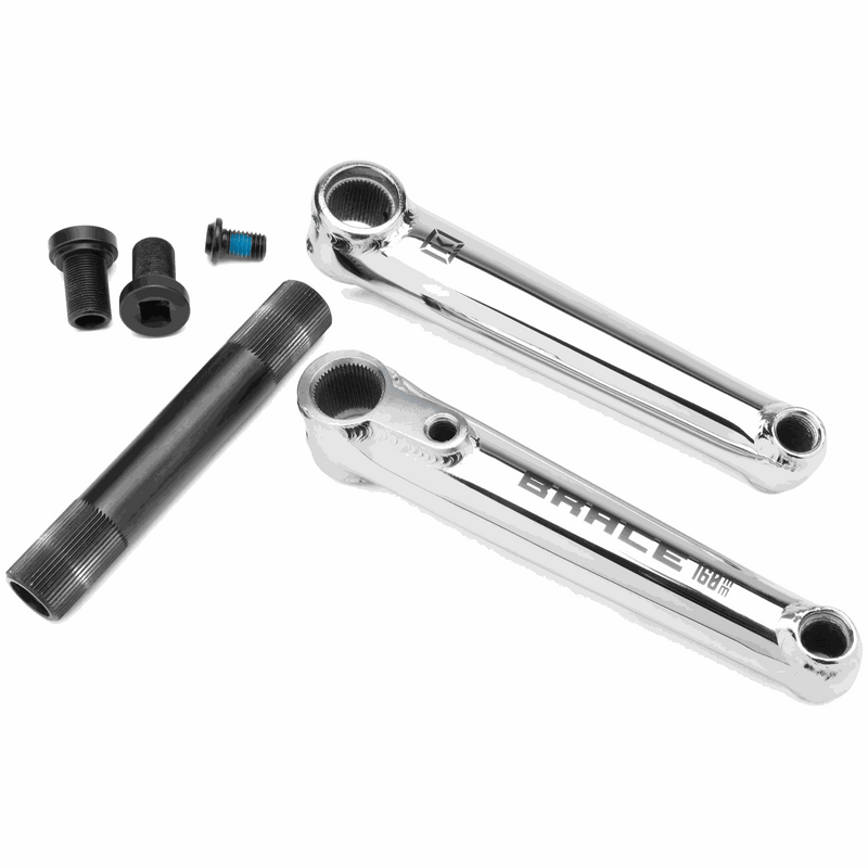 Kink Brace cranks 3-piece BMX crankset with 22mm hollow spindle and chromoly steel construction