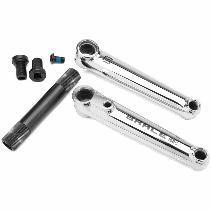 Kink Brace cranks 3-piece BMX crankset with 22mm hollow spindle and chromoly steel construction