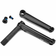 KINK PILLAR 24 BMX bike crankset with 24mm hollow chromoly spindle and forged backplate in black