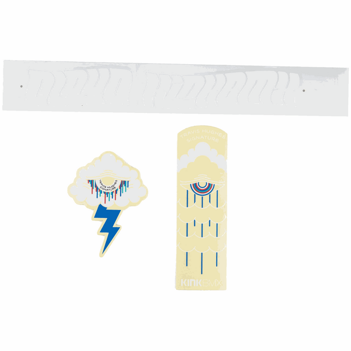 KINK CLOUD DECAL KIT with original decals for Kink Cloud frame including cloud and lightning designs