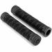 Black KINK ACE GRIPS made of soft Kraton rubber with wrapped style pattern and included barends for BMX handlebars