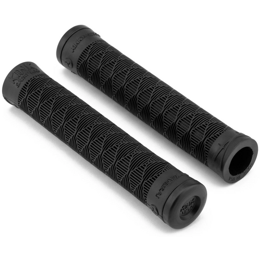 KINK Samurai grips with proprietary ODI rubber, textured pattern inspired by samurai swords, including matching barends.