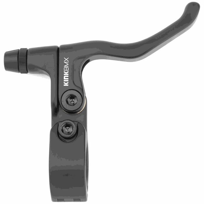 KINK RESTRAIN BRAKE LEVER black forged aluminum ergonomic BMX brake lever with adjustable barrel and hinged bracket
