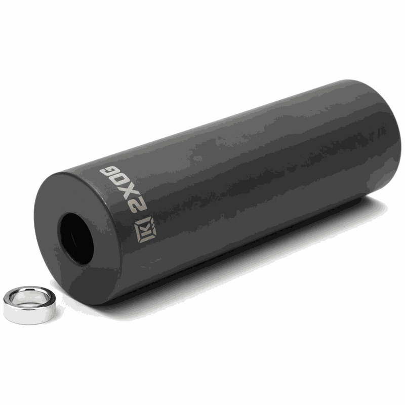 KINK 2XOG PEG black steel BMX peg with 4.5-inch length and included metal ring