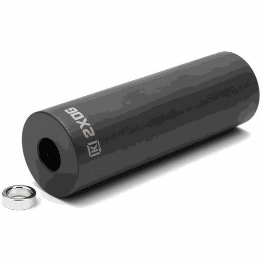KINK 2XOG PEG black steel BMX peg with 4.5-inch length and included metal ring