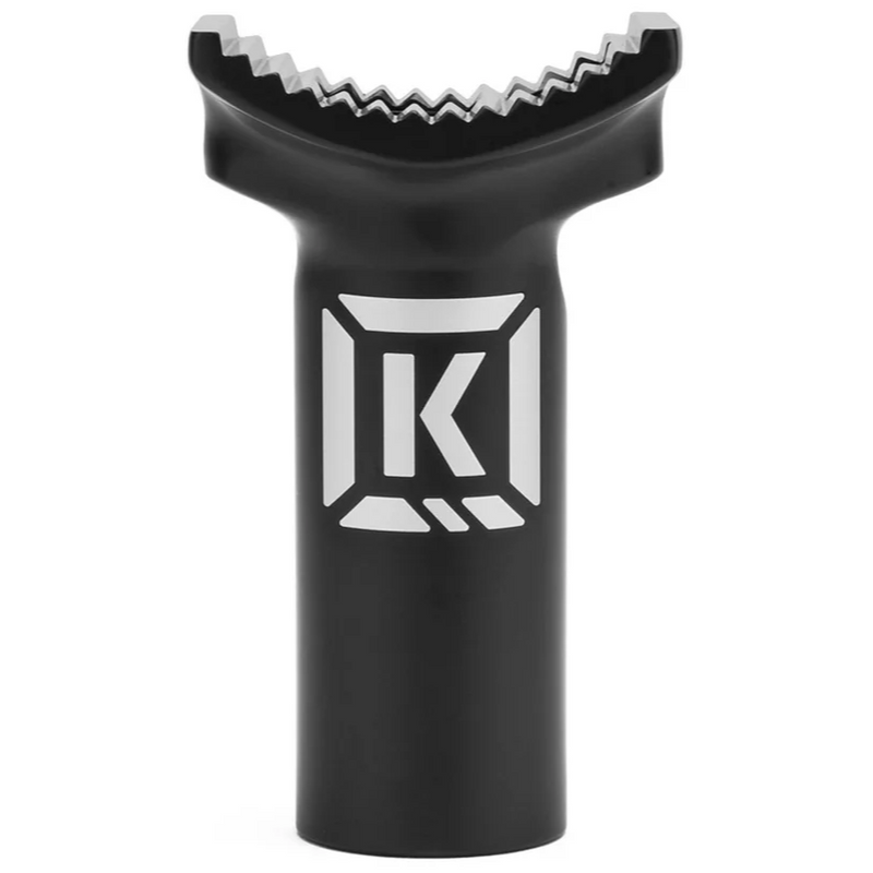KINK Stealth Seatpost black 3D forged 6061-T6 aluminum bike component with logo and serrated top clamp