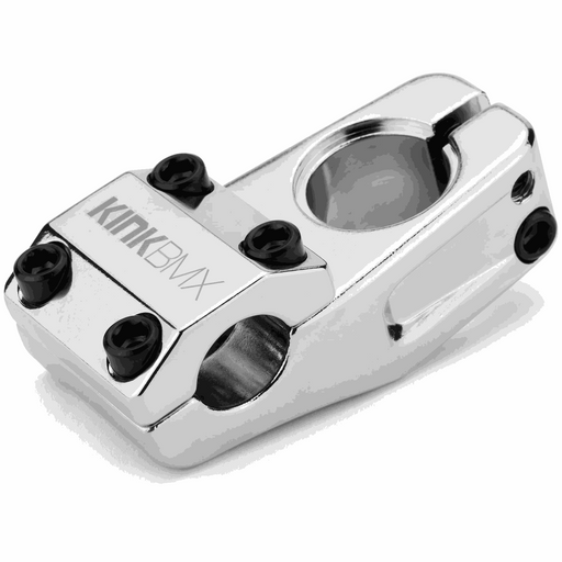 KINK BOLD HRD aluminum BMX stem with 50mm reach and 32mm rise, forged cap, 6 bolt design, knee-friendly edges