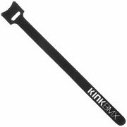 Kink Velcro strap black heavy-duty brake cable holder with KINK BMX logo