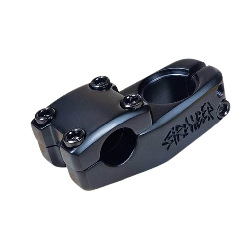 STRANGER HAZE V2 forged alloy BMX top load stem with CNC machined logo and 50mm reach.