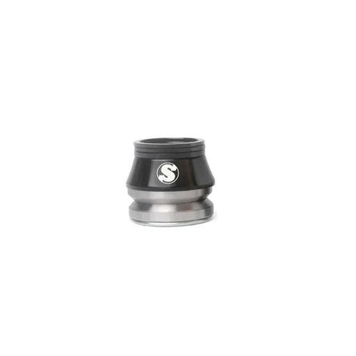 Sunday Conical Headset BMX bike part with black dust cap and silver base featuring laser-etched Sunday logo