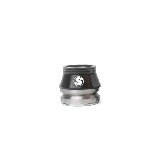 Sunday Conical Headset BMX bike part with black dust cap and silver base featuring laser-etched Sunday logo