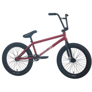 Matte maroon Sunday Forecaster 20" BMX bike with chromoly frame and Odyssey components
