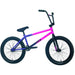 Sunday Street Sweeper BMX bike in matte hot pink to matte grape fade with black handlebars and tires designed for street riding.