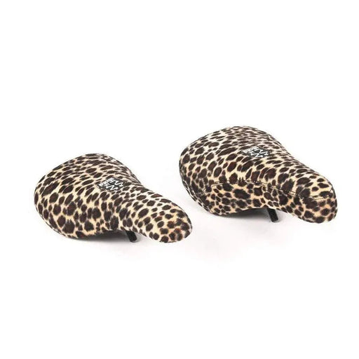 BONE DETH leopard faux fur bicycle seats with pivotal system comfort
