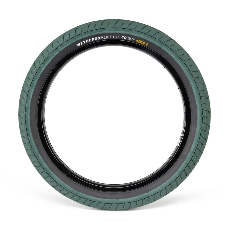 WETHEPEOPLE ACTIVATE TIRE with fast-rolling tread and unique sidewall design, available in multiple colors.