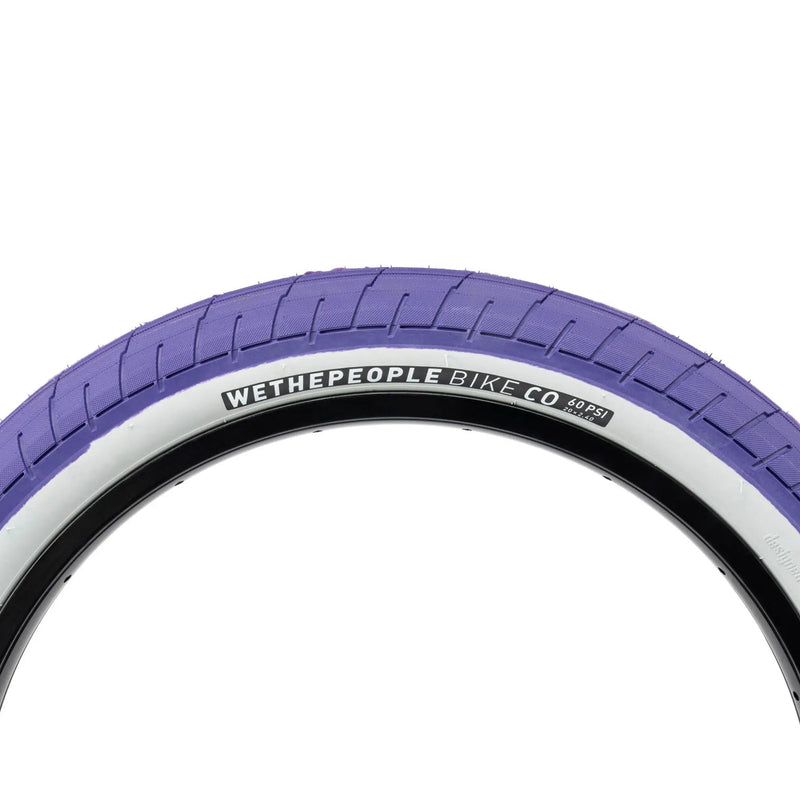 WETHEPEOPLE ACTIVATE TIRE with grippy tread and reinforced sidewall, available in bold colors.