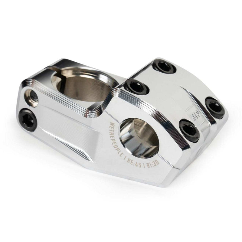 WETHEPEOPLE KIRA STEM 6061-t6 alloy silver polished BMX stem with 45mm reach and 30mm rise