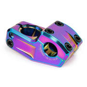 WETHEPEOPLE KIRA STEM 45mm reach oilslick flatland bicycle stem with shark tooth clamping and recessed top cap