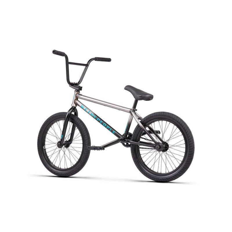 Wethepeople Justice Complete BMX bike with 4130 chromoly frame, 22mm offset fork, Activate tires, and Paragon sprocket.
